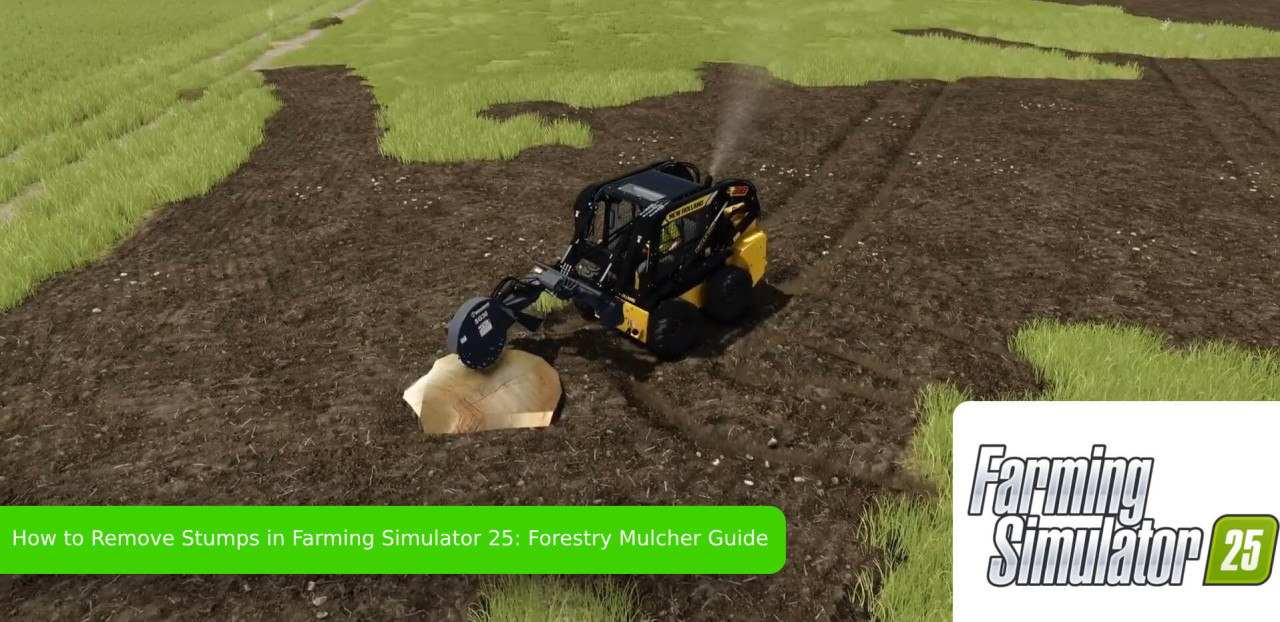 How to Remove Stumps in Farming Simulator 25: Forestry Mulcher Guide